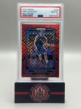 2022-23 Prizm Dirk Nowitzki Red Power /75 Dallas Mavericks PSA 10 WMM