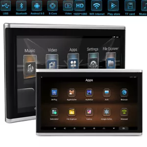 2X13.3"Android 9.0 Car Headrest Monitor Touch Screen WIFI Bluetooth AV HDMI MP5 - Picture 1 of 9