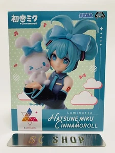 Hatsune Miku Series Luminasta Hatsune Miku x Cinnamoroll Figure SEGA Vocaloid - Picture 1 of 6
