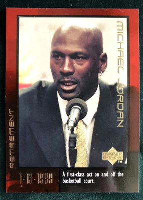 Michael Jordan 1999 Upper Deck Retirement #60 Chicago Bulls HOF MJ GOAT - Image 1 of 4