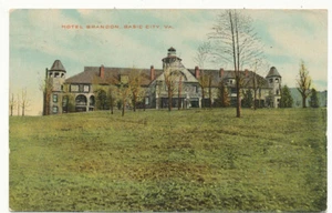 Basic City VA * Hotel Brandon  1914 * Augusta Co. - Picture 1 of 2