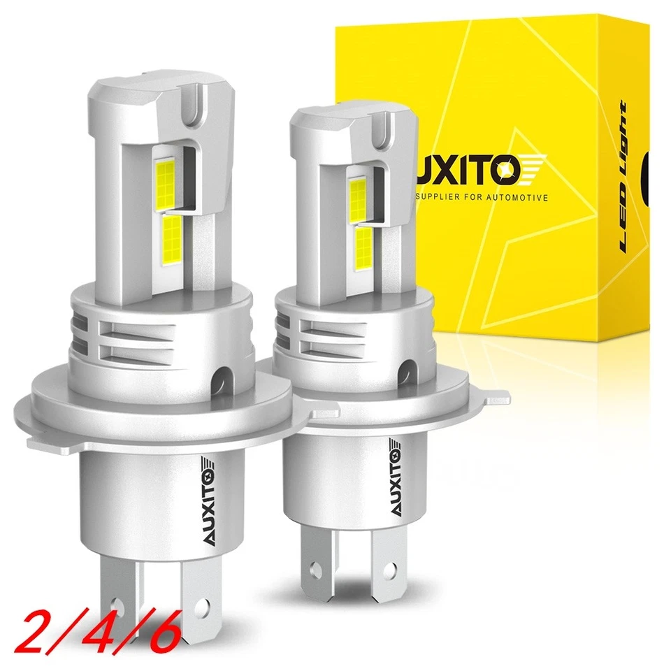 AUXITO H11 LED Headlight Kit High Low High Beam Bulb 6500K Lamp Bright White 2/4 - Image 1 of 1