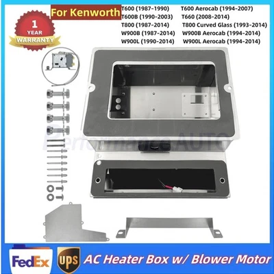 AC Heater Box w/ Blower Motor For Kenworth T600 T660 T800 W900 W900L W900B NEW - Image 1 of 4