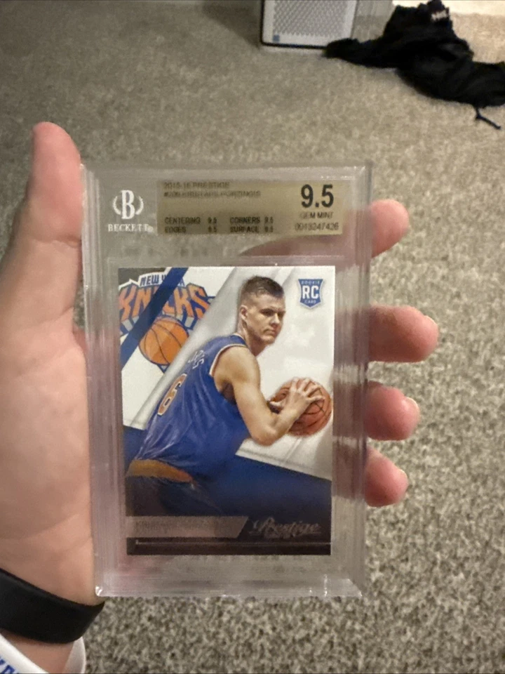 2015 Prestige Rookies Kristaps Porzingis BGS 9.5  Rookie RC - Image 1 of 2