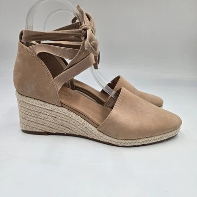 Sandalias alpargata Corso Como Romley Latte Nubuck gamuza corbata bronceada para mujer talla 8” Foto 1 de 4