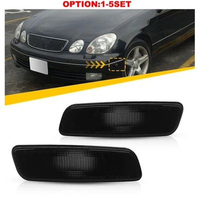 Para Lexus GS300 1998-2005 Base Lente ahumada Frontal Lateral Marcador Luz Carcasa 2-20x Foto 1 de 4