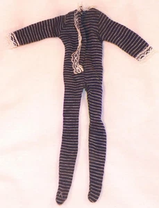 Fashion Doll Long Johns Union Suit PJs Blue White Maddie Mod Barbie Clone HELP 8 - Picture 1 of 3