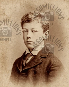 FOTO antigua retrato de niño de 1890 vintage - 409 - Imagen 1 de 2