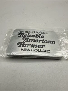 New- New Holland I'm Proud to be a Reliable American Farmer Belt Buckle (1982) - Picture 1 of 2