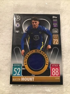 Maglia calcio 2021-22 Topps Attax MASON MOUNT reliquie CHELSEA FC - Foto 1 di 3