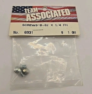 Team Associated 8-32x1/4 Flat Head Machine Screw Rc10b3 Rc10t3 Nose Clip 6931 - Imagen 1 de 1