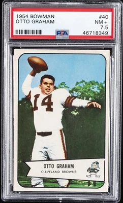 1954 BOWMAN #40 OTTO GRAHAM PSA 7.5 - Image 1 of 2