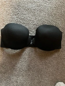 Victoria Secret Strapless Bra Black 36D - Picture 1 of 2
