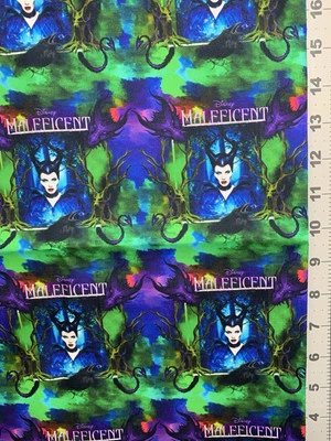 Disney Maleficent Villains Custom Fabric Fat Quarter 18”x28” Cotton Spandex - Image 1 of 3