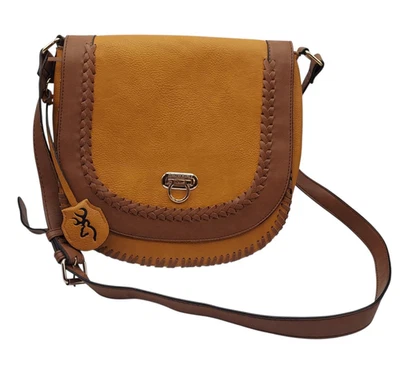 Browning Oakley Conceal Carry Purse CCW Locking Holster Honey Brown Faux Leather - Image 1 of 4