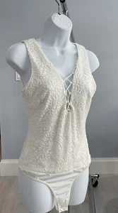 Bebe cream, lace bodysuit – ULTIMATE SEXY - size M - Picture 1 of 3
