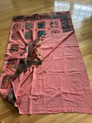 Colcha elefante 100 % algodón, con apliques elefantes Foto 1 de 3