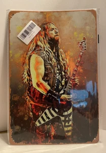 Zakk Wylde Black Sabbath 8" x 12" Metal Tin Poster Sign - Picture 1 of 3