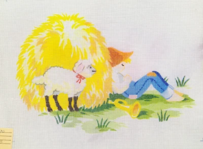 Little Boy Blue 6070 Needlepoint Canvas Brentwood Designs 14ct Nursery Rhyme - Image 1 of 4