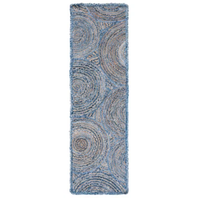 SAFAVIEH Cape Cod CAP203M Handwoven Blue / Natural Rug