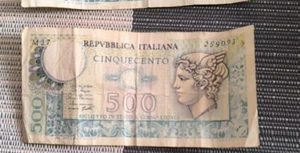 Banconota Repubblica Italiana 500 Lire Mercurio Anno 14/02/1974 - Foto 1 di 2
