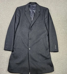 Cardinal Of Canada 3 Buttons Wool Cashmere Trench Coat Size 44 - Picture 1 of 19
