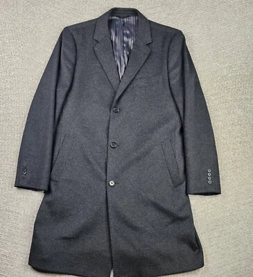 Cardinal Of Canada 3 Buttons Wool Cashmere Trench Coat Size 44 - Image 1 of 4
