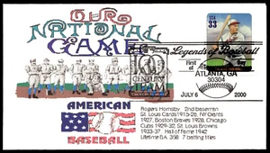 2000 Rogers Hornsby FDC Legends of Baseball Our National Game Byrnes Cachet - Picture 1 of 2