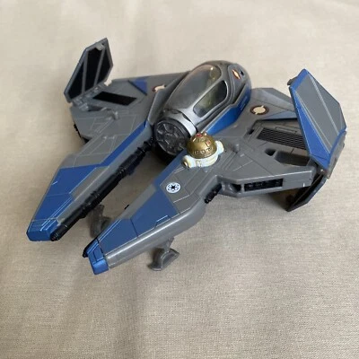 Star Wars Transformers Crossover Obi-Wan Kenobi Jedi Starfighter Figure Hasbro - Image 1 of 4