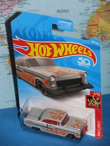 HOT WHEELS 50 YEARS 1955 CHEVY #300/365 HW FLAMES 2/10 **BRAND NEW** - Bild 1 von 6