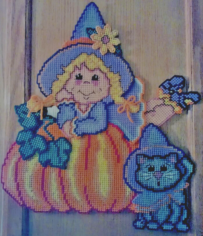 Plastic Canvas *FINISHED* Item---"Betwitched" AKA "Sexy Sammy" - Image 1 of 1