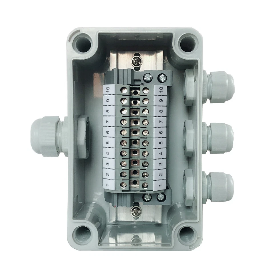 UK2.5B Din Rail Electric connectors  80*130*70mm Cable Junction Box 1 in 3 out - Image 1 of 4