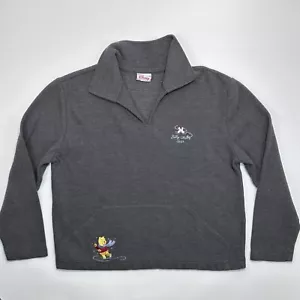 Vintage Disney Winnie The Pooh Sweater Womens L Embroidered Silly Chilly Bear - Picture 1 of 10