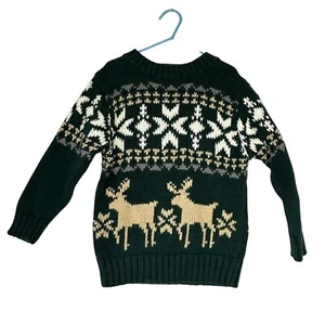Harry & Me Boys Size 5 Sweater Christmas Cotton Reindeer Santa - Picture 1 of 7