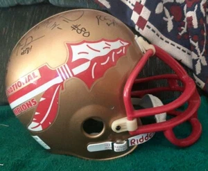 1993 Florida State Seminoles autographed signed NUMBERED championship helmet - Picture 1 of 7