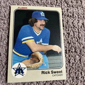 1983 Fleer Baseball Rick Sweet #487 Seattle Mariners - Picture 1 of 1