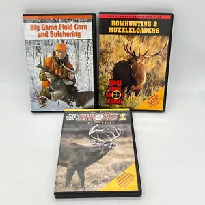 Lot -3 North American Hunting Club Pursuit DVD Field Care Bowhunting Butchering - Picture 1 of 8