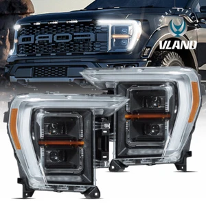 2021 22 2023 Ford F150 Projector Headlights Headlamp Pair Left+Right Chrome side - Bild 1 von 13