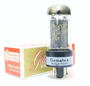 (Edición Elegante) 1 pieza Tubos rectificadores Genalex Gold Lion U77 / GZ34 - Imagen 1 de 2