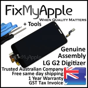 LG G2 D802 D805 OEM Black Glass Touch Screen Digitizer LCD Assembly Replacement - Picture 1 of 5