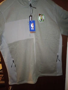 Antigua light grey Boston Celtics Metallic Logo Generation Full-Zip jacket - Picture 1 of 7