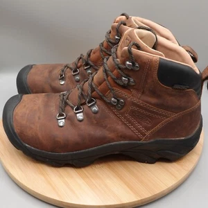 Keen Dry Model 1002435 Mens 9.5 Waterproof Pyrenees Style Brown Hiking Boots - Picture 1 of 12