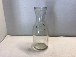 Vintage Clear Glass Milk Bottle Jar "Since 1852" Carafe 9 3/4" Tall - Picture 1 of 7