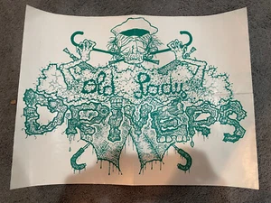 Vintage OG Old Lady Drivers Promo Poster Earache Records Grindcore Heavy Metal - Picture 1 of 2