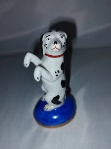 Antique Sitzendorf 19C Staffordshire Begging Dalmatian Spotted Dog Figurine - Picture 1 of 10