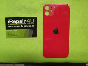 Backcover Akkudeckel Glas Apple iPhone 11 Rot mit Kleber Big Hole - Bild 1 von 1