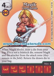 Magik Lightchylde #75 - Uncanny X-Men - Marvel Dice Masters - Picture 1 of 1