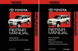 1990 Toyota 4Runner Shop Service Repair Manual Book Engine Drivetrain OEM - Picture 1 of 1