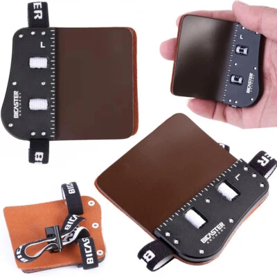 Barebow Finger Tab Guard Leather Protector Grear Archery RH LH Hunting Target - Image 1 of 4