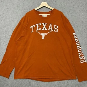 Texas Longhorns Fanatics Shirt Men 3XL Orange Long Sleeve NCAA College - Picture 1 of 7